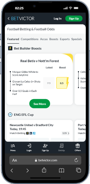 Live Europa League Offers (Auto-Updated)
Betvictor