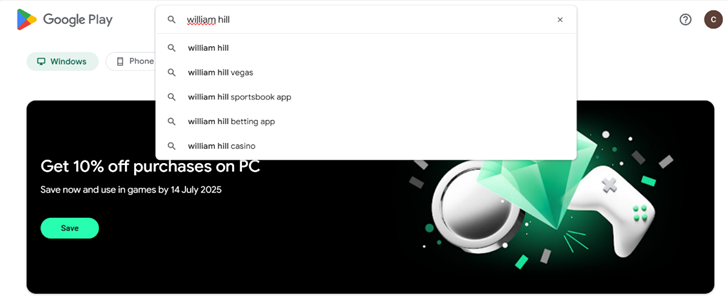 How to Download William Hill for Android
Head to the Google Play Store