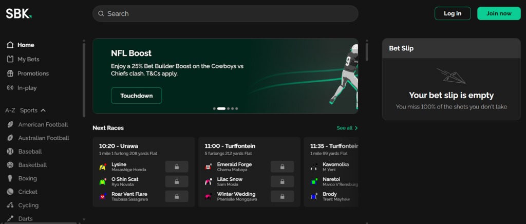 SBK Sign Up Offer in the UK