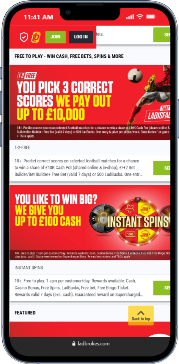 Ladbrokes Football Promotions and Offers&nbsp;