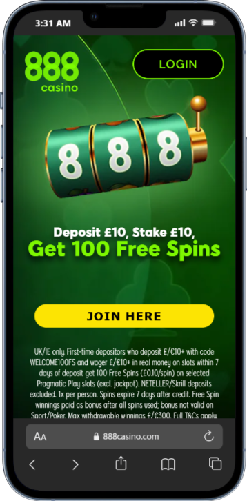 888 Casino Bonus and Free Spins Welcome Offers