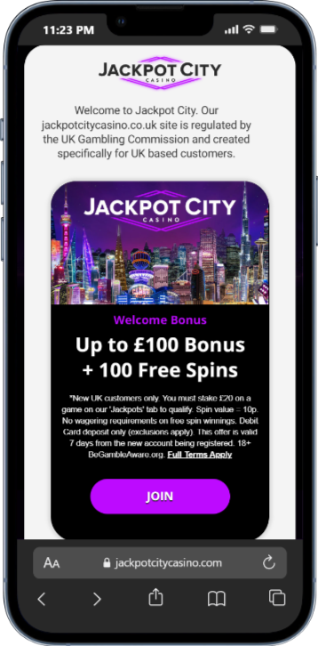 Jackpot City Casino Bonus & Free Spins Welcome Offer