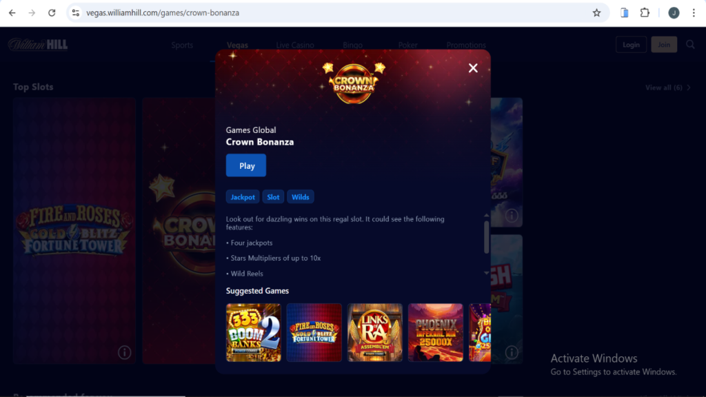 William Hill Crown-bonanza