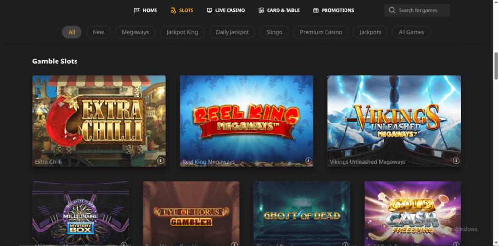 Betfair UK Casino Section Overview