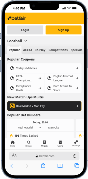 Football Betting with Betfair