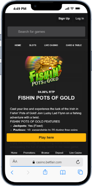 Betfair Fishin' Pots of Gold