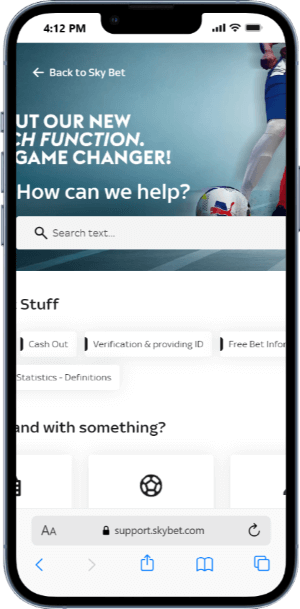 Customer Service Details of Sky Bet