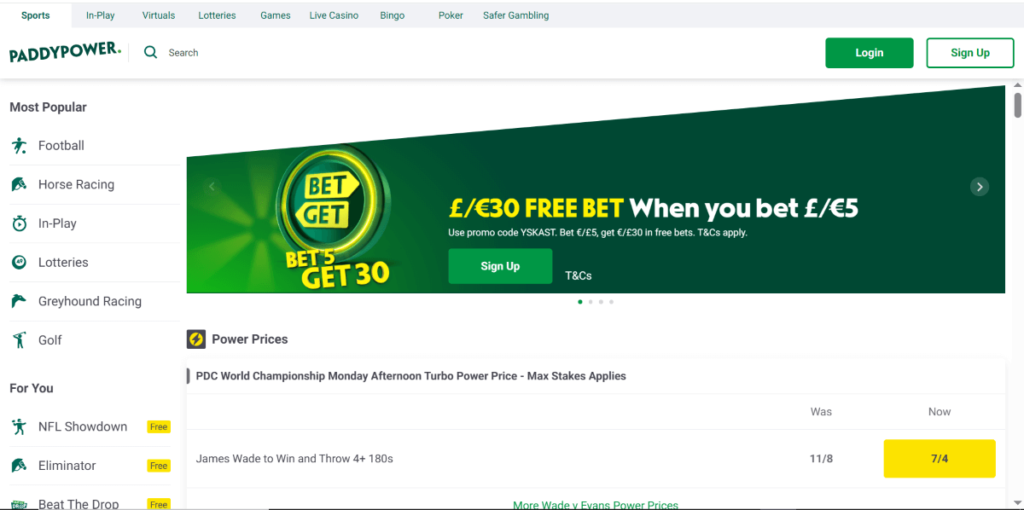 Paddy Power UK Review
