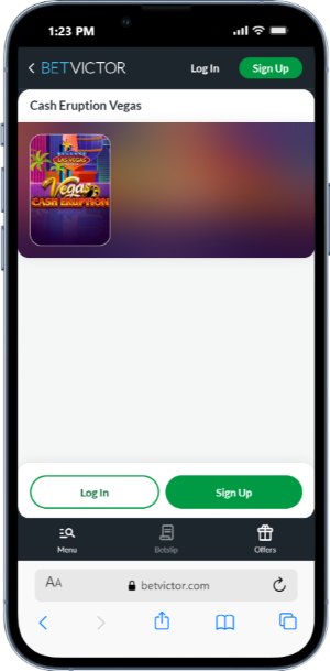 BetVictor Cash Eruption Vegas