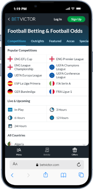 Football Betting With BetVictor