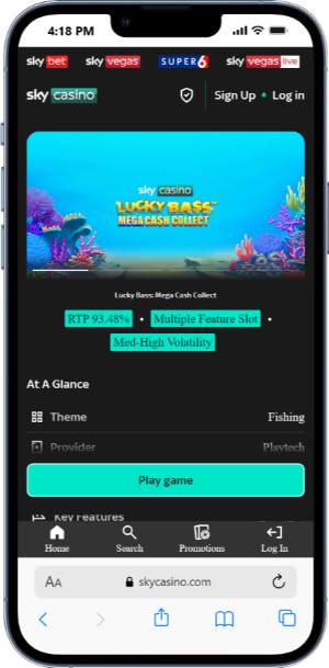 Sky bet casino Lucky Bass: Mega Cash Collect