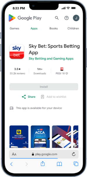 Sky Bet app: available devices & usability review Image