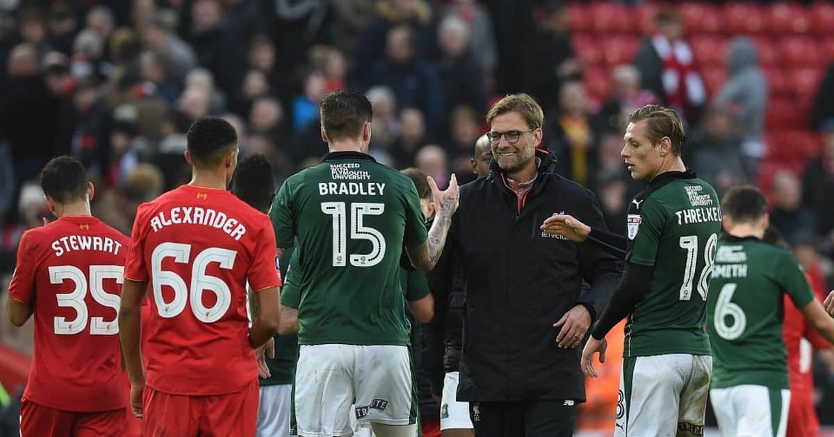 Liverpools youngsters against Plymouth
