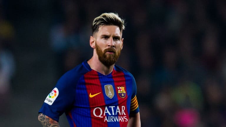 Lionel Messi of Barcelona