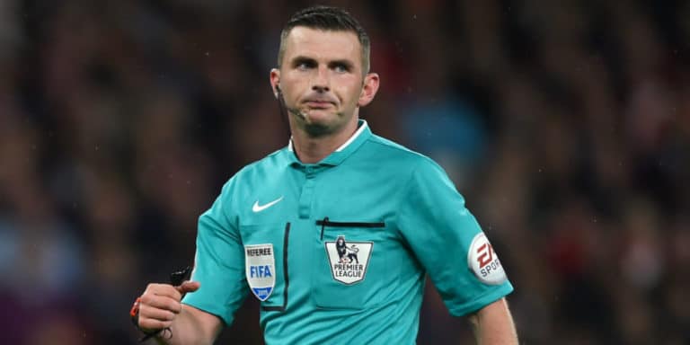 Michael Oliver. Premier League referee