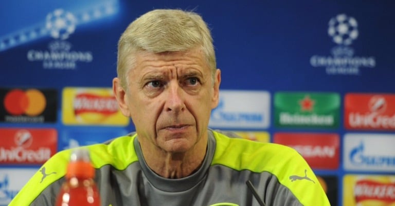 Arsene Wenger at an Arsenal Press Conference