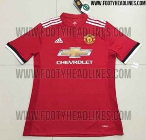 Man Utd 2017/18 home kit leak
