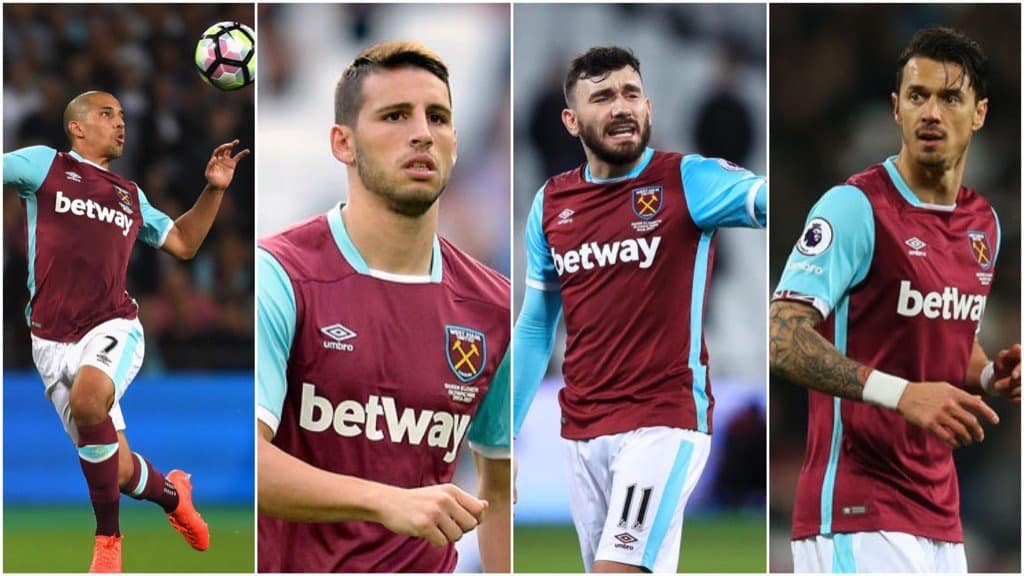 Robert Snodgrass, Jonathan Calleri, Sofiane Feghouli and Jose Fonte