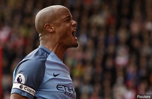 Manchester City captain Vincent Kompany