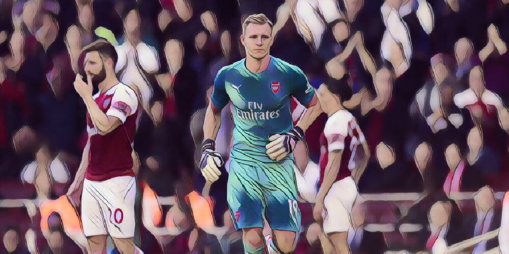 Arsenal goalkeeper Bernd Leno against Watford