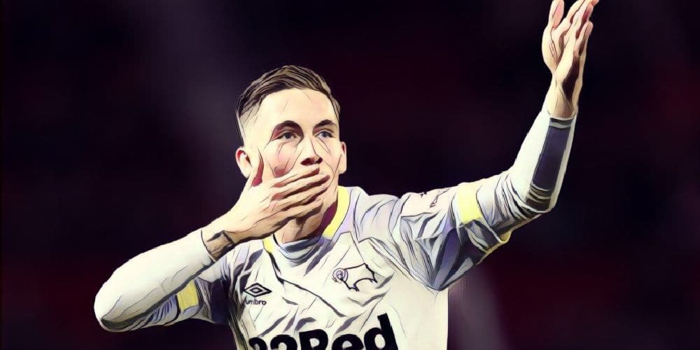 Derby County's on-loan forward Harry Wilson