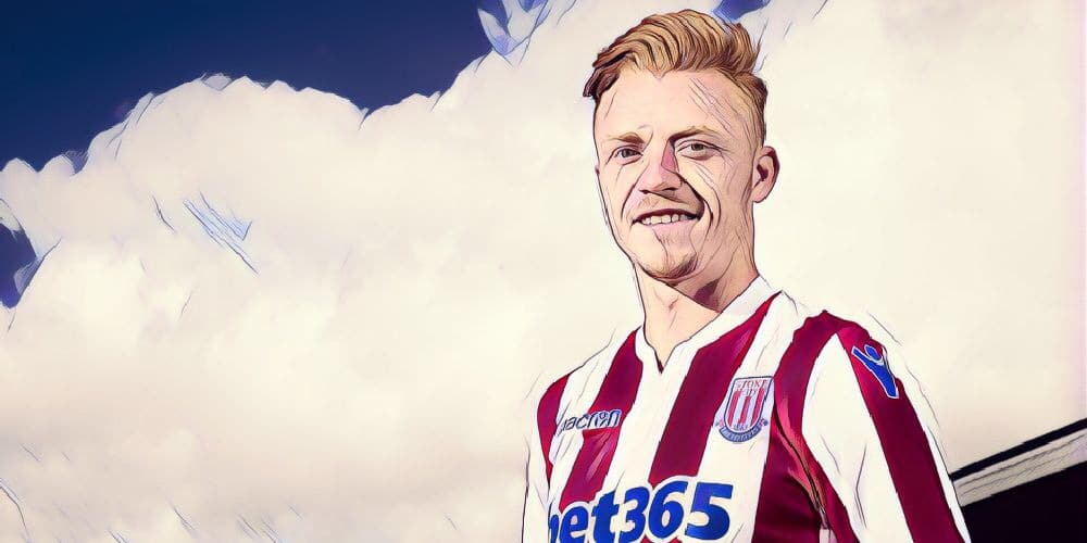 Stoke City midfielder Ryan Woods