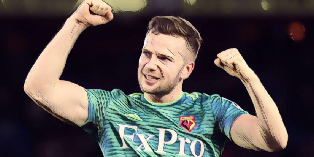 Tom Cleverley celebrates Watford goal