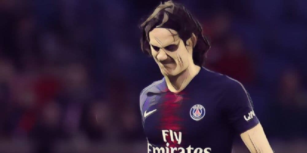 PSG forward Edinson Cavani