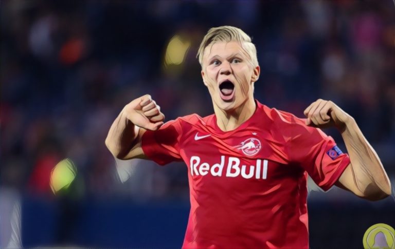 erling haaland rb salzburg champions league