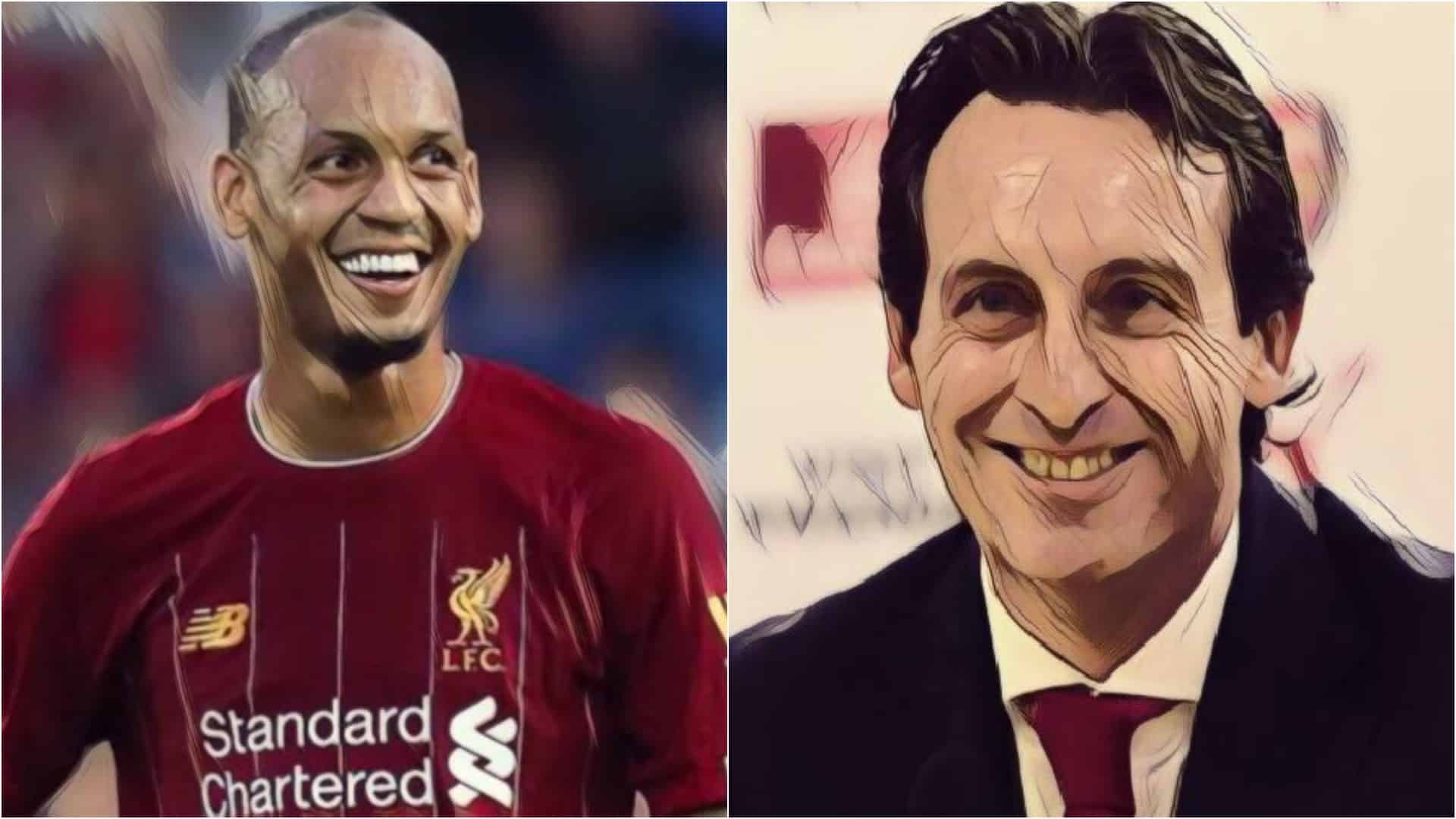 emery fabinho arsenal liverpool