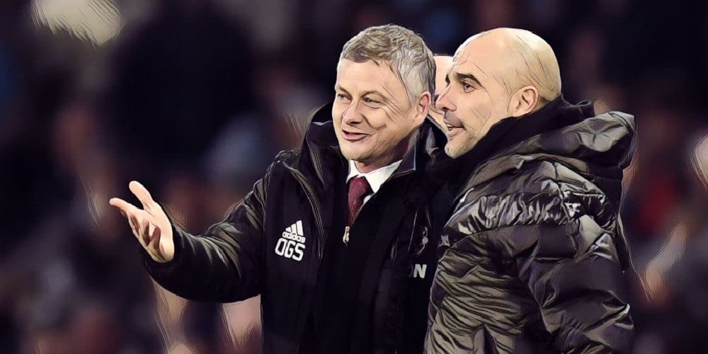 solskjaer guardiola manchester derby premier league