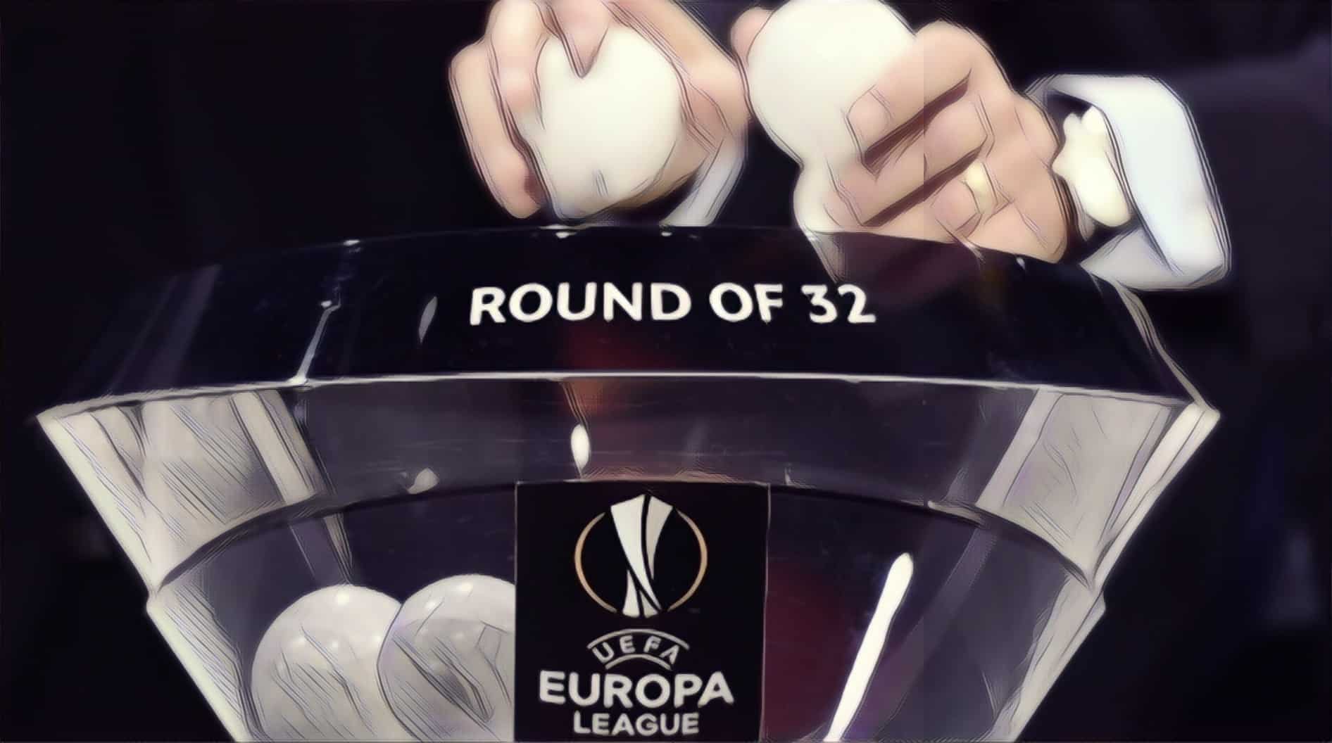 Europa League round of 32 draw manchester united arsenal wolves