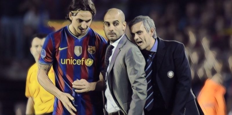zlatan pep guardiola jose mourinho