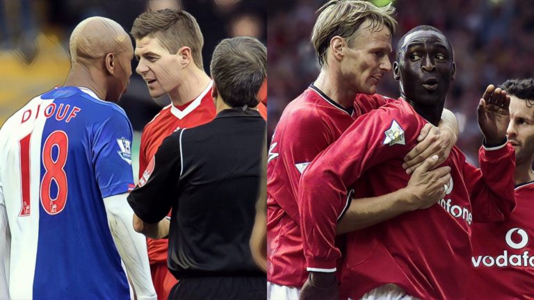teammate feuds football cole sheringham gerrard diouf premier league
