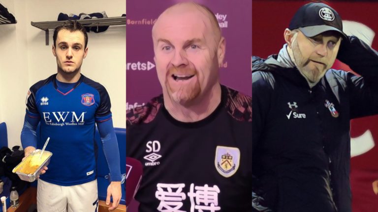 tweets sean dyche southampton 9-0 carlisle curry roy keane