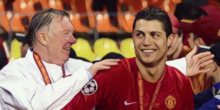 Ronaldo and Sir Alex Ferguson