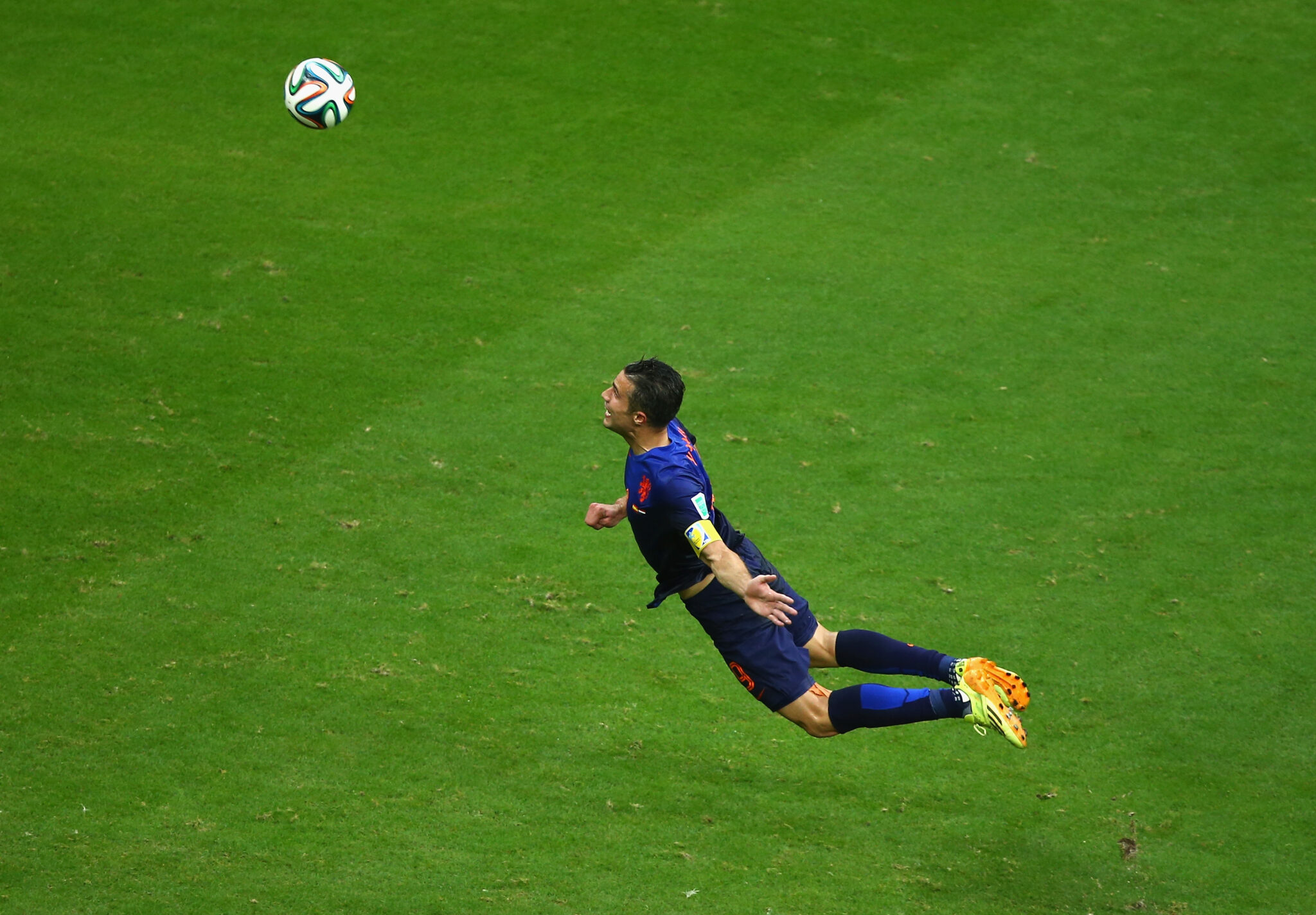 Robin Van Persie diving header.