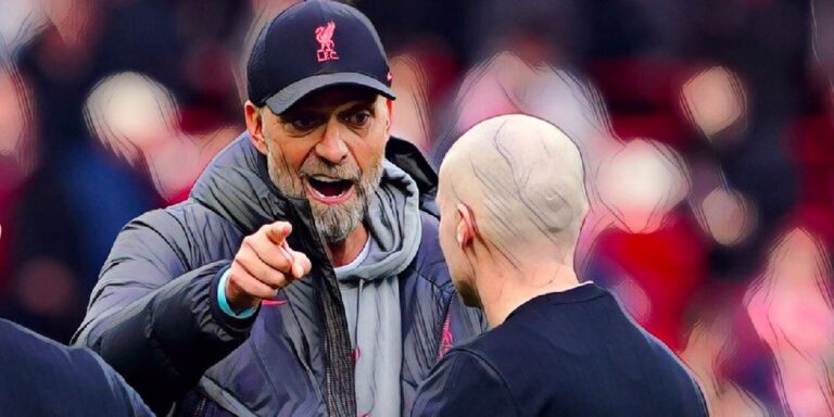 jurgen klopp and referee paul tierney