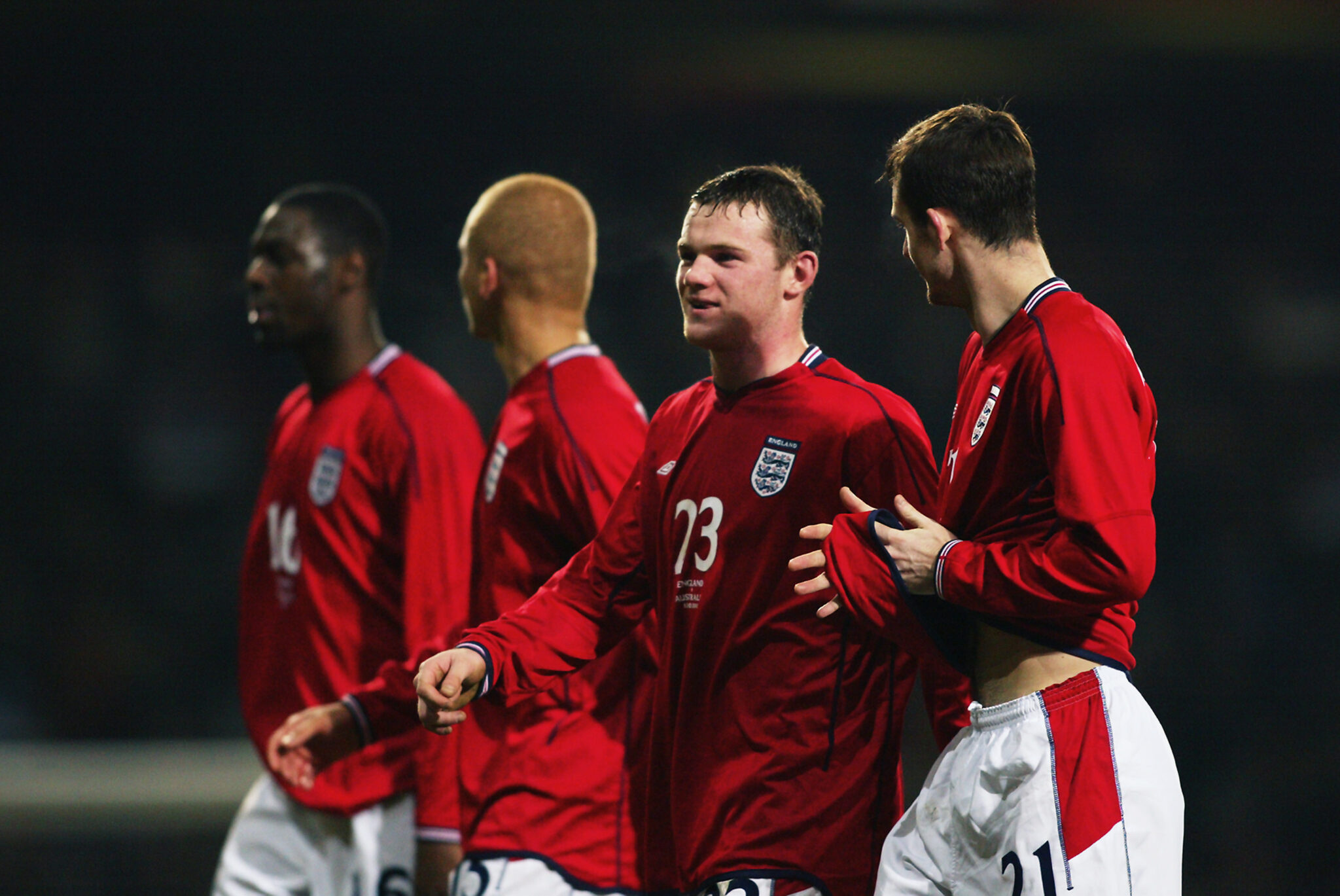 The England XI from Wayne Rooney's debut against Australia