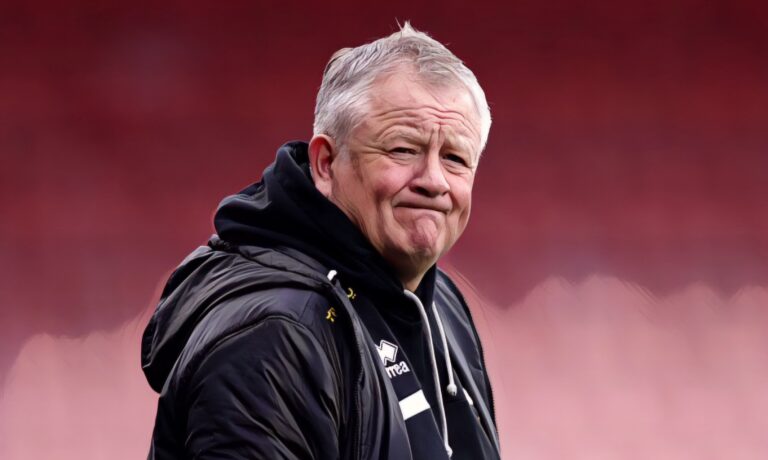 Chris Wilder, Manager of Sheffield United, looks on prior to the Premier League match between AFC Bournemouth and Sheffield United at Vitality Stadium on March 09, 2024
