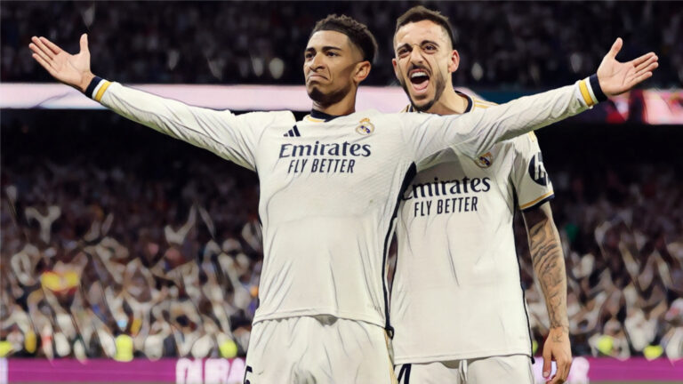Jude Bellingham celebrates El Clasico goal