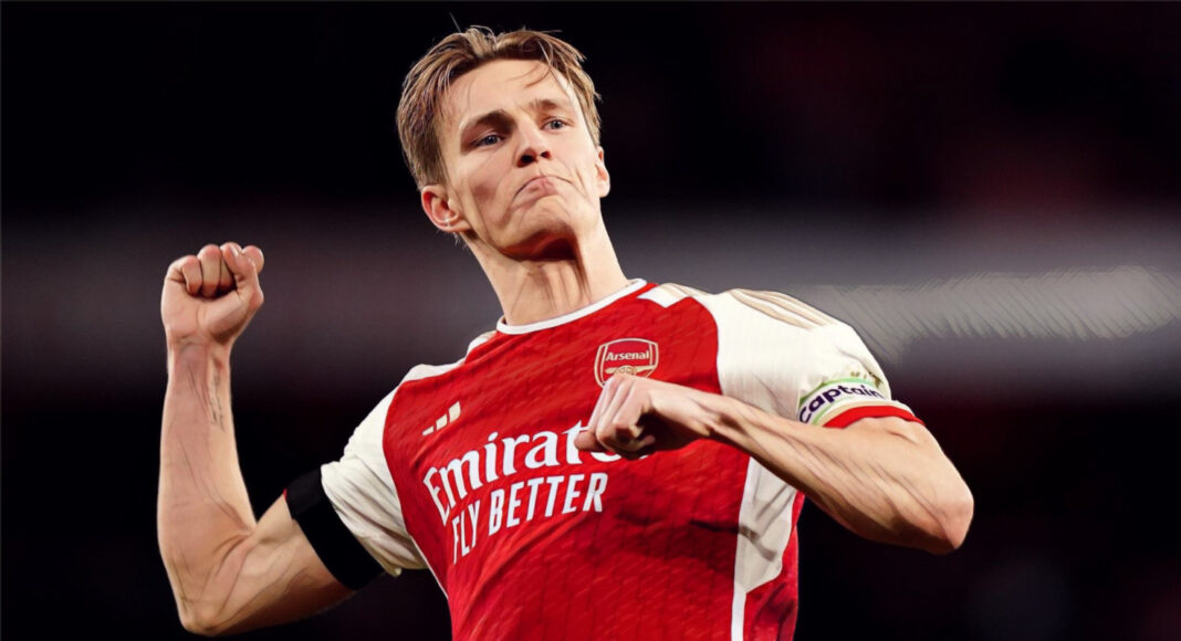 Five Premier League players who impressed in midweek, featuring Arsenal midfielder Martin Odegaard