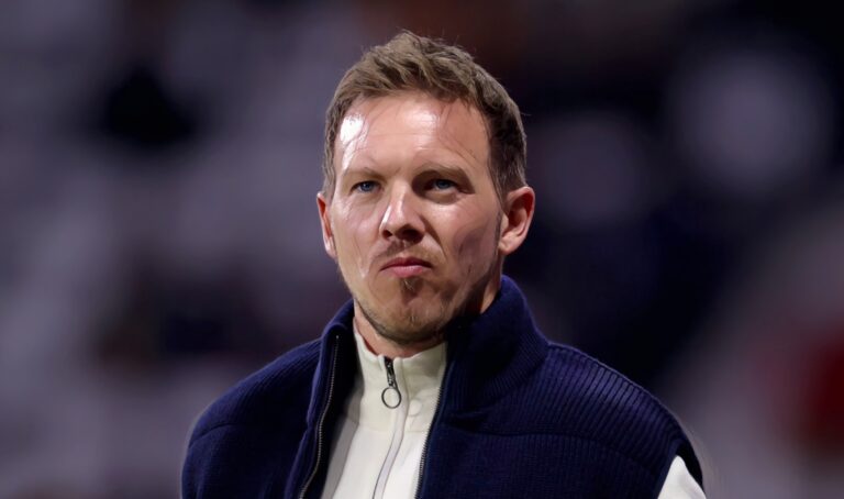 Head coach Julian Nagelsmann of Germany at Deutsche Bank Park on March 26, 2024 in Frankfurt am Main, Germany.