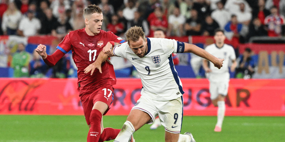 Harry Kane pleased as England edge Serbia 'battle'
