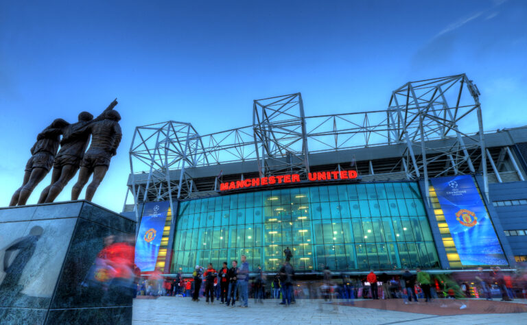 A general view of the East Stand at Old Trafford, the home of Manchester United before the UEFA Champions League match between Man United and Sporting Braga on October 23, 2012 in Manchester, England.