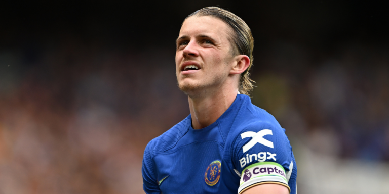 Chelsea midfielder Conor Gallagher in action in the Premier League.
