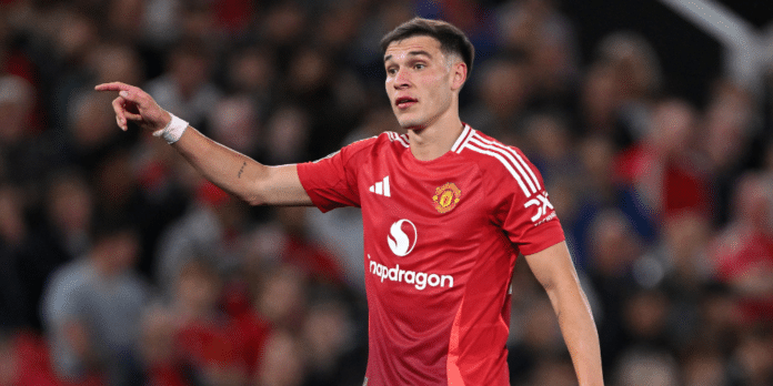 Man Utd midfielder Manuel Ugarte.