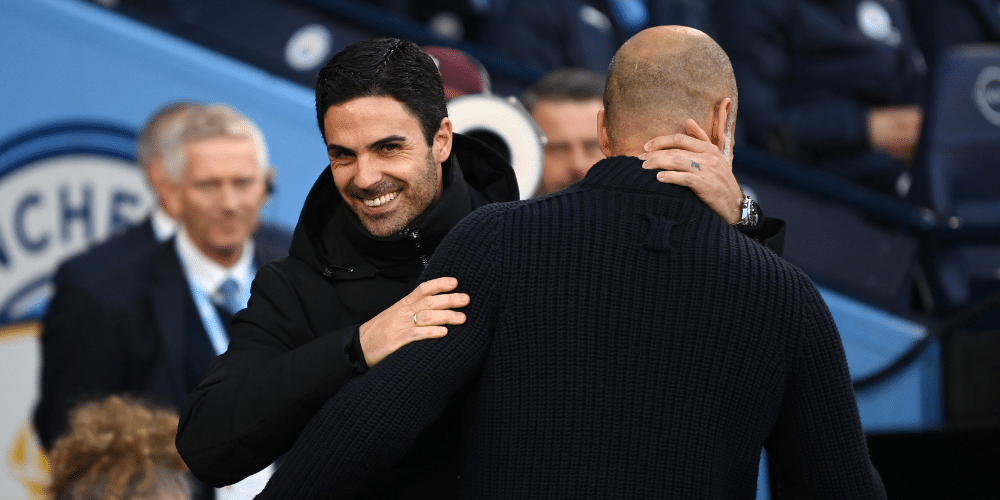 Pep Guardiola vs Mikel Arteta - The head-to-head record