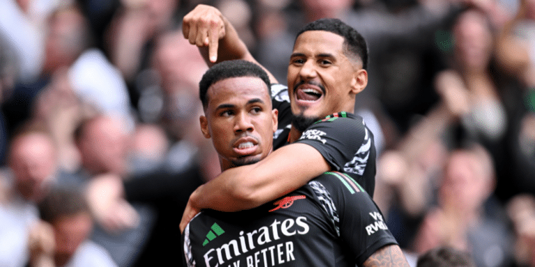White hails Arsenal teammates Saliba and Gabriel as best he has seen