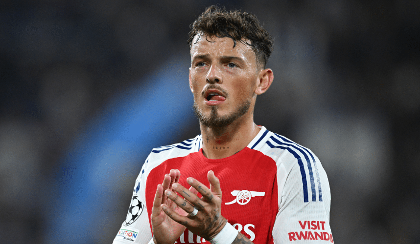 Arsenal defender Ben White in Premier League action.